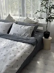 Постільна білизна двоспальне Dushka Home Муслін 41050 180х215 см - мініатюра 3