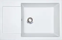 Кухонна мийка Adamant GENERAL біла 775x495x200 мм, з крилом 77,5 см - мініатюра 1