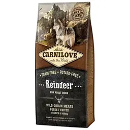 Сухий корм Carnilove Raindeer для дорослих собак всіх порід, оленина та кабан, 12 кг