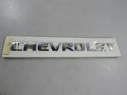 Емблема напис Chevrolet Хром 195х18 мм Пластик на скотчі (Завод) - мініатюра 3
