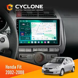 Штатна магнітола Honda Fit 2002-2008 Climate Cyclone C9-013 4x64 DSP 4G Cyclone (НФ-00008760)