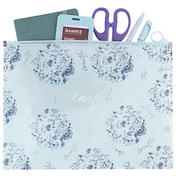 Папка "Axent" №1497-45-A Flower Symphony-2 A4+ zip-lock, на блиск. - мініатюра 3