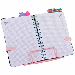 Підставка для книг Yes Pusheen з додатковими фіксаторами металева рожева (470519) - мініатюра 2