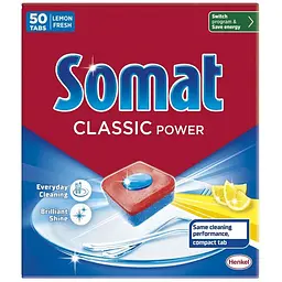 Таблетки для посудомийних машин Somat Classic Power 50 шт. (9000101809817/9000101830675)
