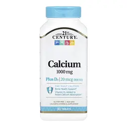 Кальцій з вітаміном D3 Calcium 1000 mg + D3 - 90 tabs