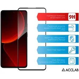 Скло захисне ACCLAB Full Glue Xiaomi 13T Pro Black (1283126582585) - мініатюра 3