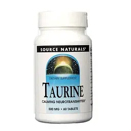 Таурін Source Naturals Taurine, 60 таблеток