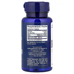 Амінокислота Alpha-Lipoic Acid with Biotin, 60 капсул Life Extension vit0003865 - мініатюра 3