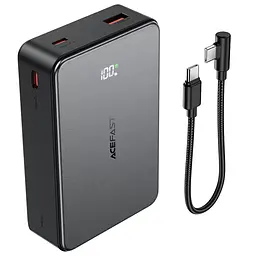 Портативний ЗП Power Bank Acefast M29 22.5W with cable 20000 mAh Black - мініатюра 2