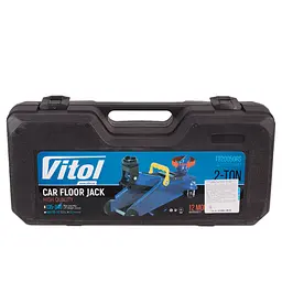 Домкрат гідравлічний підкатний Vitol 2т 135-340 мм 8.8 кг у кейсі (DP-135340K) - мініатюра 5