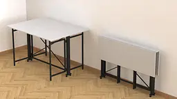 Стіл-книга трансформер Оріон 3 Ferrum-decor 750x1150x880 Чорний метал ДСП Біле 16 мм (FRD-105081) - мініатюра 10