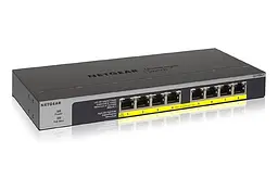 Комутатор GS108LP 8xGE PoE, 60Вт, Некерований NETGEAR teh0018180 - мініатюра 5
