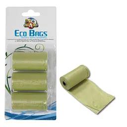 Біорозкладні пакети для фекалій собак Croci ECO BAG 3 x 20 шт