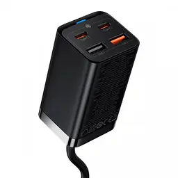 Мережевий зарядний пристрій Baseus GaN3 Pro 2C+2U 65W CCGP040001 Black