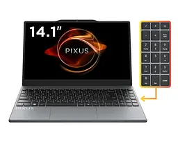 Ноутбук Pixus Bit Lite 14.1 Intel N5095 8/256 GB Windows 11 Home - мініатюра 3