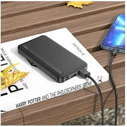 Портативна батарея Hoco J91 10000mAh чорна 39169 - мініатюра 6