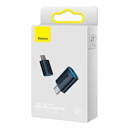 Перехідник Baseus Ingenuity Series Mini OTG Adaptor Type-C to USB-A 3.1 синій ZJJQ000003 - мініатюра 2