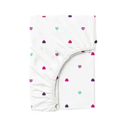 Простирадло на резинці для коляски та люльки 40x80 PLAYFUL HEARTS COSAS (4822052455654)