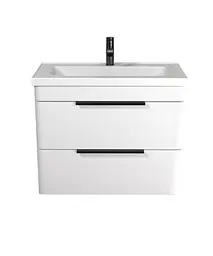 Тумба Мойдодир Iris 80-А з умивальником Fenova 80 підвісна Білий - мініатюра 4