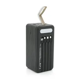 Універсальна зарядна батарея Power Bank ACL PW-94 80000mah + зарядні кабелі (Чорний) - мініатюра 2
