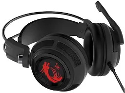 Навушники ігрові MSI DS502 Gaming Headset Black/Red з мікрофоном - мініатюра 3