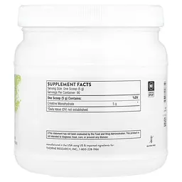 Моногідрат Creatine 450 грам Thorne vit0005356 - мініатюра 2