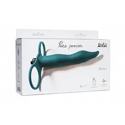 Страпон Lola Toys Pure Passion Flirtini Green, 15.9 см (зелений) - мініатюра 2