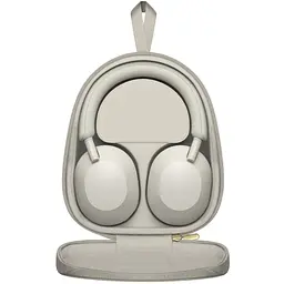 Навушники бездротові Sony WH-1000XM5 повнорозмірні (WH1000XM5S.CE7) сріблясті - мініатюра 2