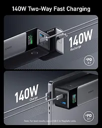 Зовнішній акумулятор Anker 737 Powercore 24000 mAh 140W (A1289) - мініатюра 5