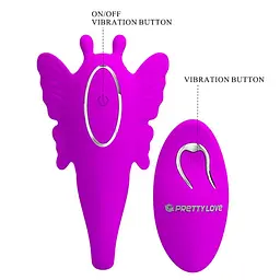 Вібратор для пар Pretty Love Chimera RC Stimulator 8.5 см фіолетовий - мініатюра 7