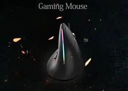 Вертикальна миша провідна Zelotes T-50 RGB підсвічуванням - мініатюра 8