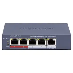 Комутатор мережевий Hikvision DS-3E0105P-E/M(C) - мініатюра 1