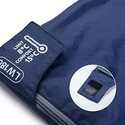 Спальник надлегкий Naturehike LW180 NH21MSD04 лівий 15°C розмір XL темно-блакитний - мініатюра 4