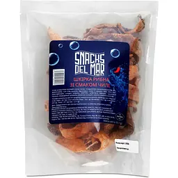 Снеки Snacks Del Mar із шкіри риби пікантні 50 г