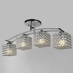 Люстра Brille стельова кришталева E27 60W CH (LK-530C/4) - мініатюра 2