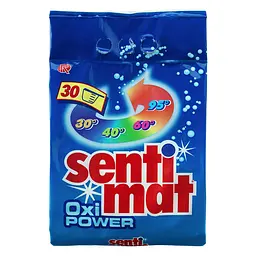 Універсальний засіб для прання пральний порошок Sentimat Oxi Power 2.55 кг 30 прань 