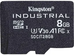 Карта пам'яті Kingston Industrial microSDHC UHS-I (U3) V30 A1 8 GB (SDCIT2/8GBSP)