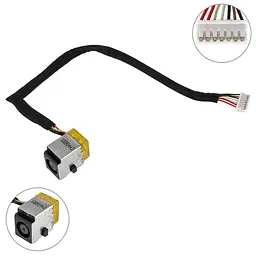 Роз'єм живлення роз'єм Hewlett Packard USB для ноутбука HP (4525s) з кабелем 613224-001 Б/В - мініатюра 2