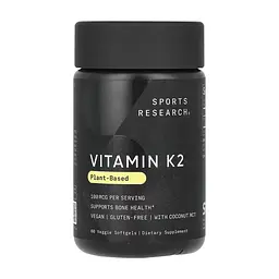 Вітамін K Sport Research 100 мкг (Vitamin K2) - 60 веганських софтгелів