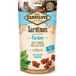 Ласощі для котів Carnilove Semi Moist із сардиною і петрушкою 50 г (8595602527236)