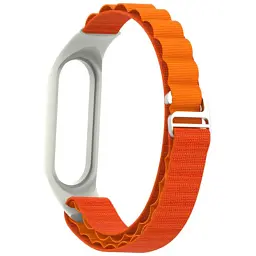Ремінець до фітнес браслета Armorstandart AlpinaStyle Band для Xiaomi Mi Band 7/6/5/4 Orange (ARM64989) - мініатюра 2