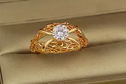Кільце Xuping Jewelry гротеск р 20 золотисте - мініатюра 3