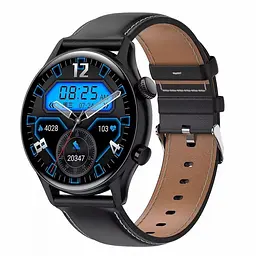 Смарт-годинник Uwatch HK8 Pro Black AMOLED, 2 ремінці, Шкіряний та силіконовий - мініатюра 3