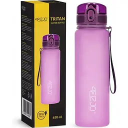 Пляшка для води спортивна 4FIZJO 650 мл Pink (P-5905973403757)