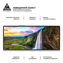 Захисне скло на Samsung Galaxy Fold 6 (SM-F956) з олеофобним покриттям, Pro, повне проклеювання, антистатичний і пиловідштовхуючий шар, 9H, самоклеючеся, 2.5D, на весь екран, антистатичний клей, ArmorStandart (ARM88011) - мініатюра 4