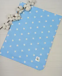 Пелюшка дитяча багаторазова непромокальна a.l.babybox Зірки 80x100 см Біло-блакитний (NV 18148419)
