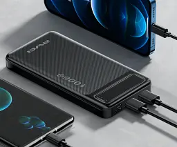 Power Bank Awei P5K 10000mAh Black UA - мініатюра 2