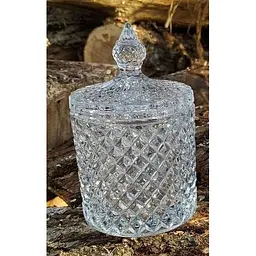 Ємність для зберігання Crystal Leo XL з кришкою скляна 11x13 cм 600 мл (83000182-1_YBCG-182-1) - мініатюра 3