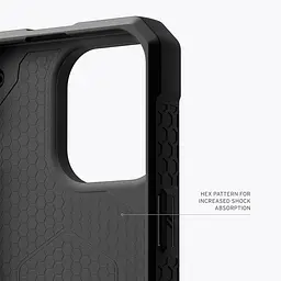 Чохол-накладка Urban Armor Gear Monarch Pro Magsafe для Apple iPhone 15 Pro Kevlar Black (114221113940) - мініатюра 2