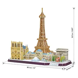 Пазл Cubic Fun City line Paris (MC254h) - мініатюра 8